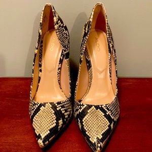 Aldo Snake Print Pumps